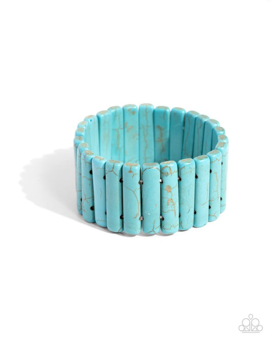 Southern Standing - Blue - Paparazzi Bracelet Image