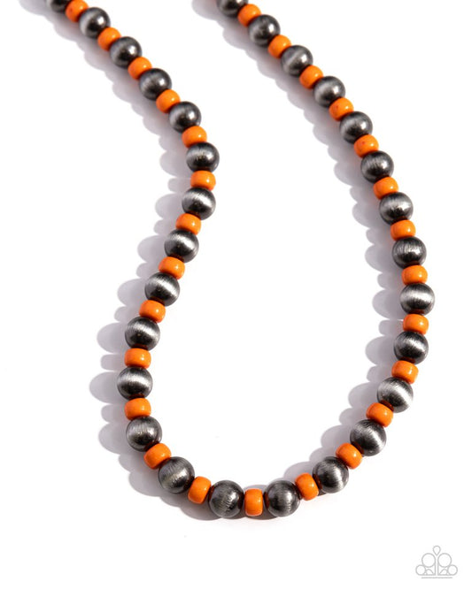 Contemporary Confidence - Orange - Paparazzi Necklace Image