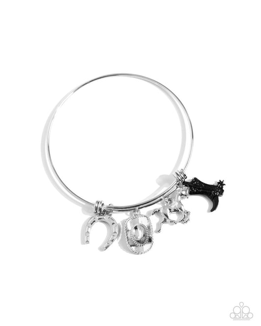 Western Waltz - Black - Paparazzi Bracelet Image