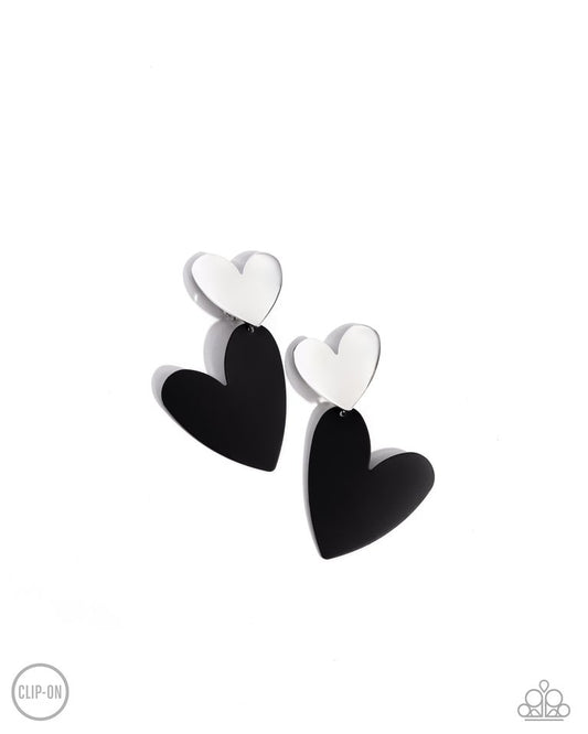 Romantic Occasion - Black - Paparazzi Earring Image