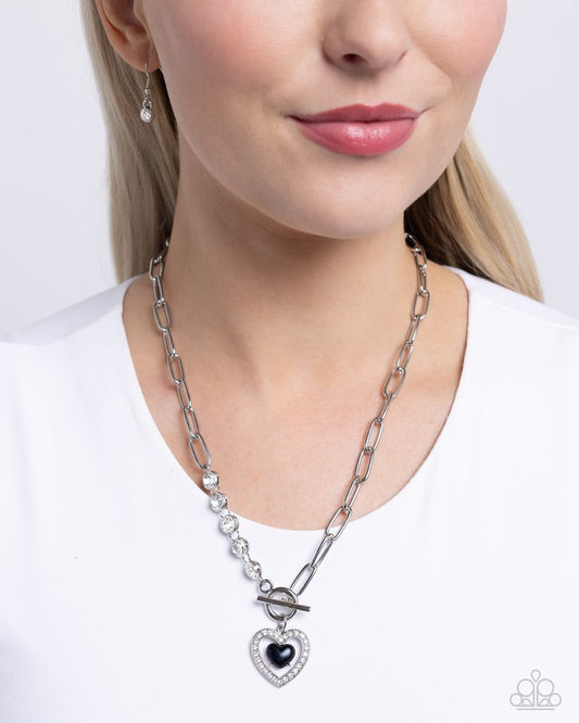 Soft-Hearted Style - Black - Paparazzi Necklace Image