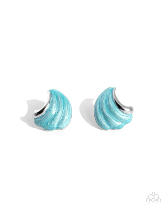 Whimsical Waves - Blue - Paparazzi Earring Image
