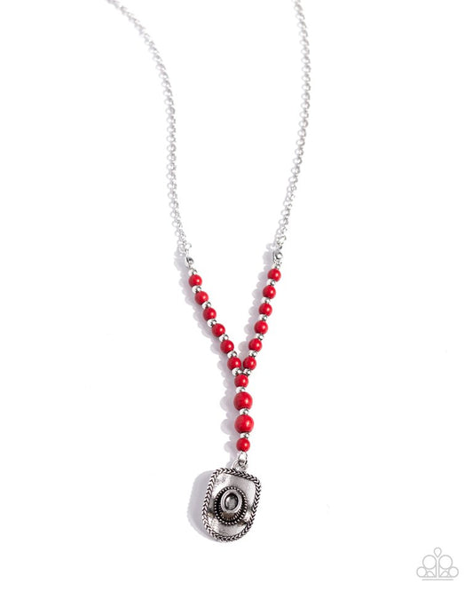 Southern Sheen - Red - Paparazzi Necklace Image