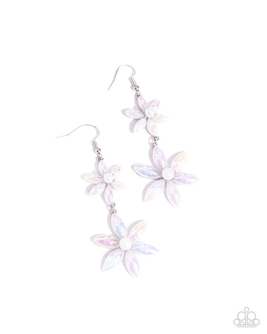 Pearl Posy - White - Paparazzi Earring Image