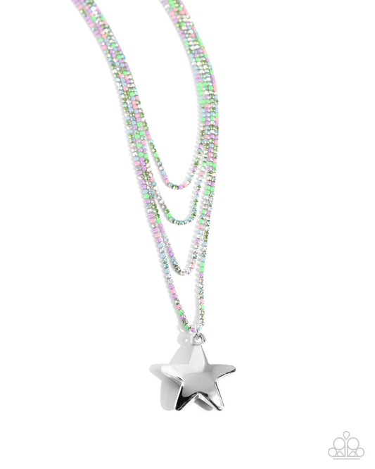Seize the Stars - Green - Paparazzi Necklace Image