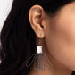 Factory Flair - Black - Paparazzi Earring Image