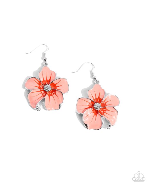 Floral Flavor - Orange - Paparazzi Earring Image