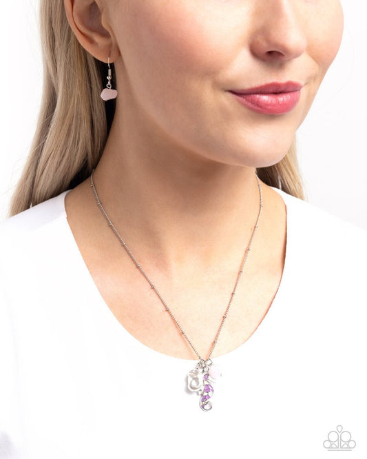 Seahorse Shimmer - Purple - Paparazzi Necklace Image