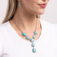 Defaced Deal - Blue - Paparazzi Necklace Image