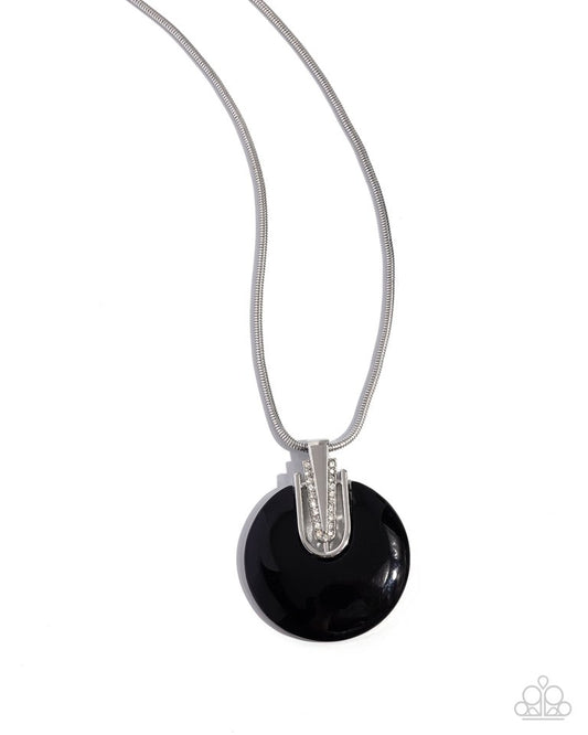 Cutting Charm - Black - Paparazzi Necklace Image