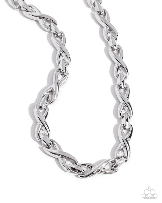 Infinite Influence - Silver - Paparazzi Necklace Image