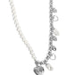 Charming Competitor - White - Paparazzi Necklace Image
