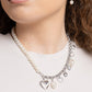 Charming Competitor - White - Paparazzi Necklace Image