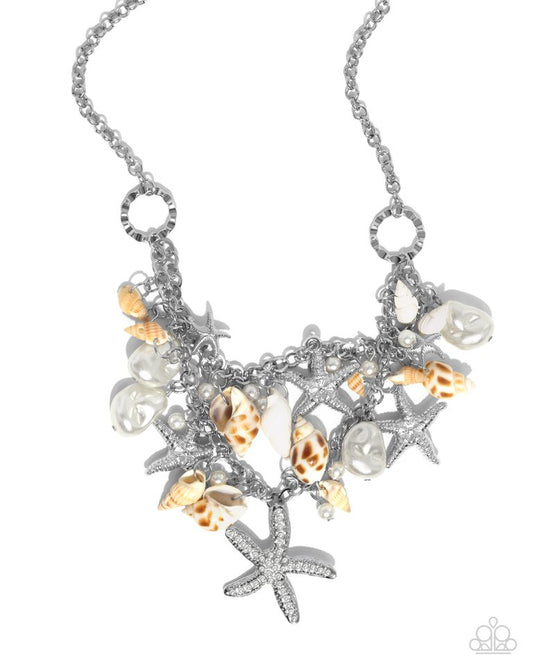 Seashell Shanty - White - Paparazzi Necklace Image