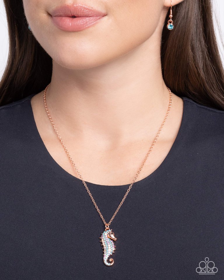 Paparazzi Necklace ~ Seahorse Sailor - Copper – Paparazzi Jewelry