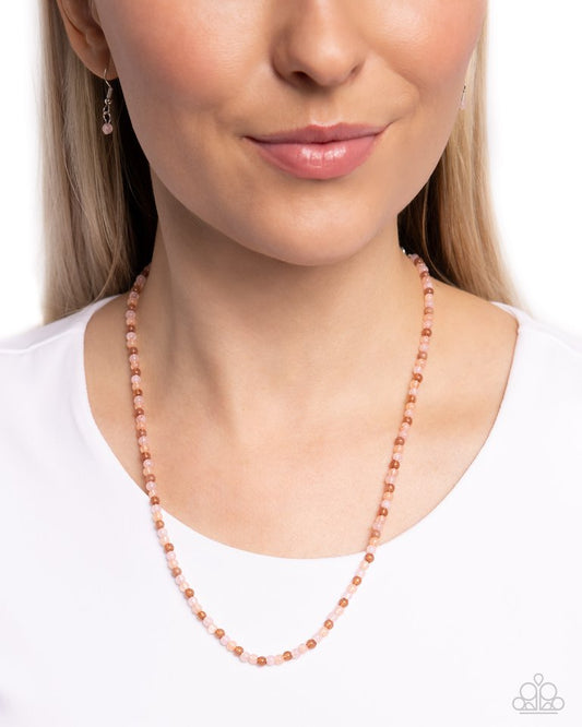 Beaded Belonging - Pink - Paparazzi Necklace Image