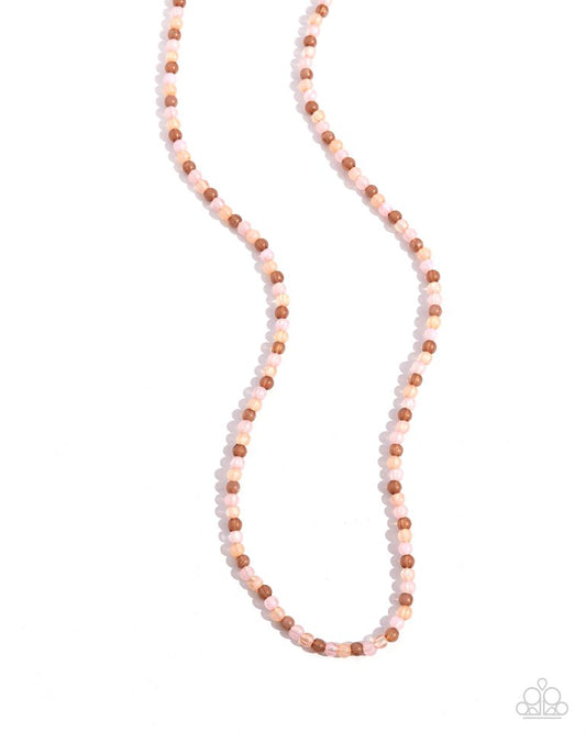 Beaded Belonging - Pink - Paparazzi Necklace Image