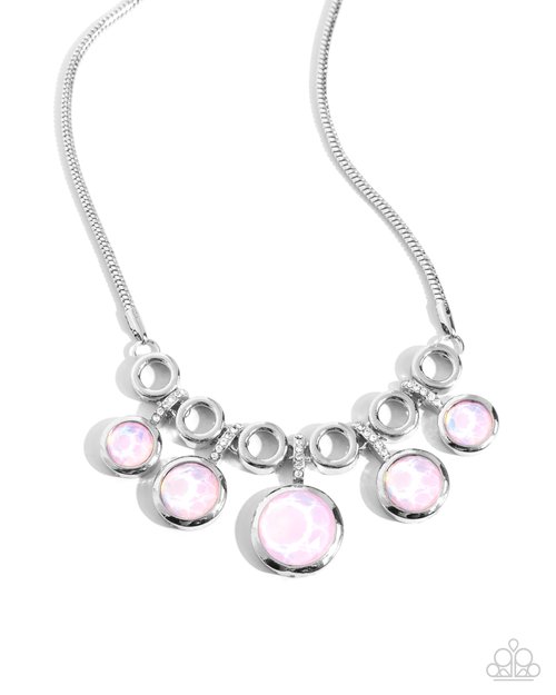 Reflective Rhapsody - Pink - Paparazzi Necklace Image