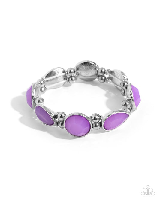 In All the BRIGHT Places - Purple - Paparazzi Bracelet Image