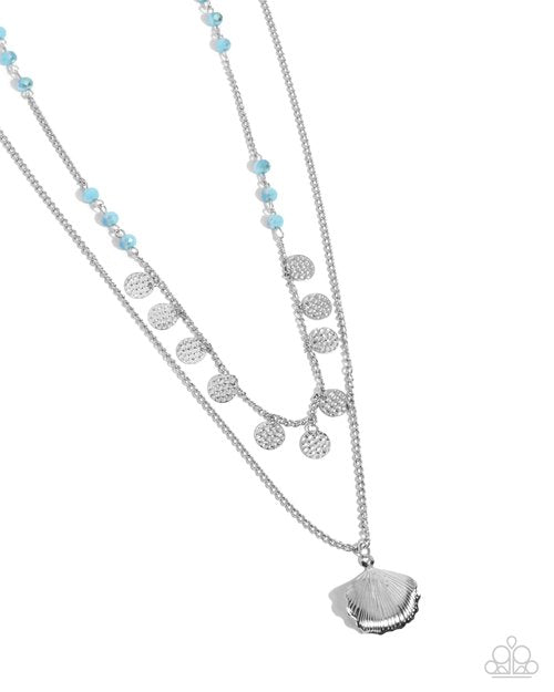Beachy Balance - Blue - Paparazzi Necklace Image
