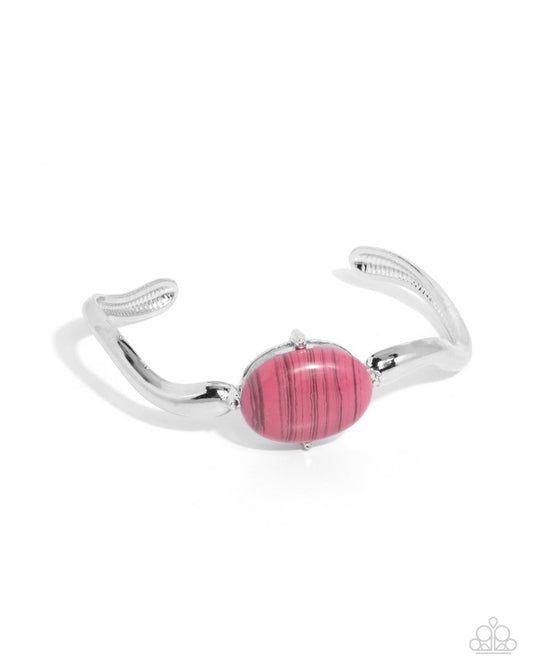 Striped Sensation - Pink - Paparazzi Bracelet Image