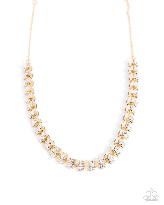 Linked Lady - Gold - Paparazzi Necklace Image