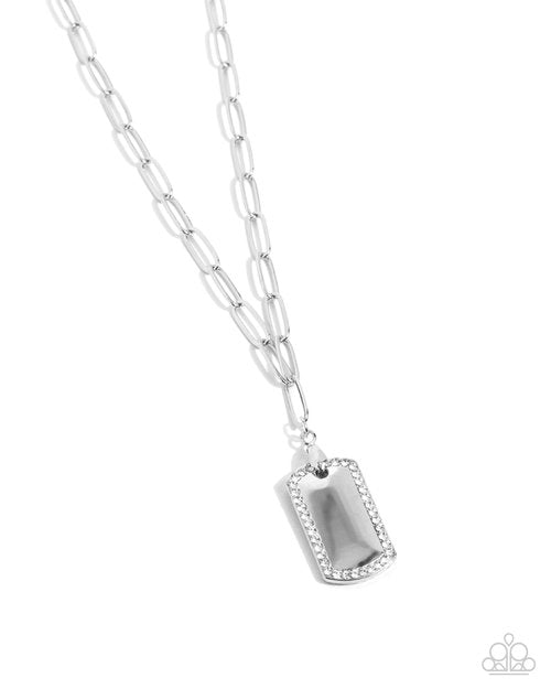 Simple Street - White - Paparazzi Necklace Image