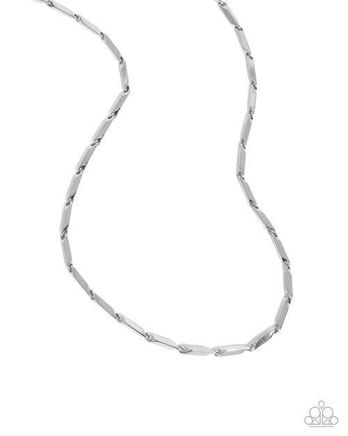 Complimentary Chic - Silver - Paparazzi Necklace Image
