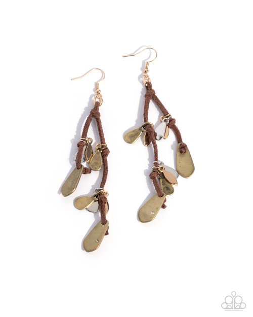 Sunset Suede - Paparazzi Earring Image