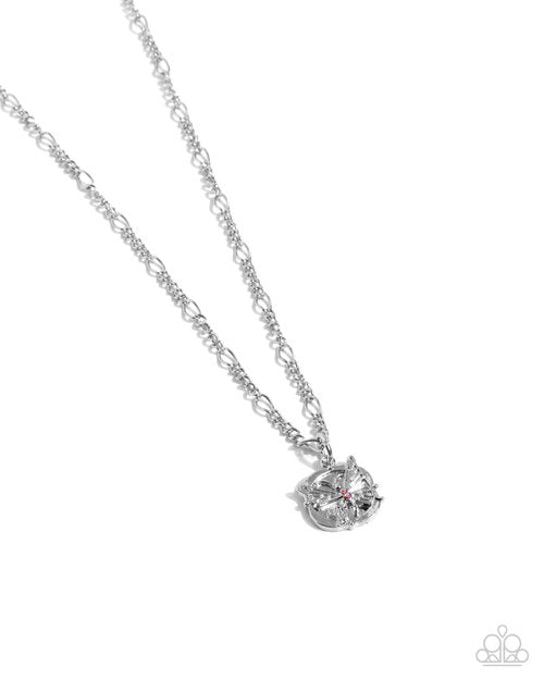 Where Do BUTTERFLIES Go? - Orange - Paparazzi Necklace Image