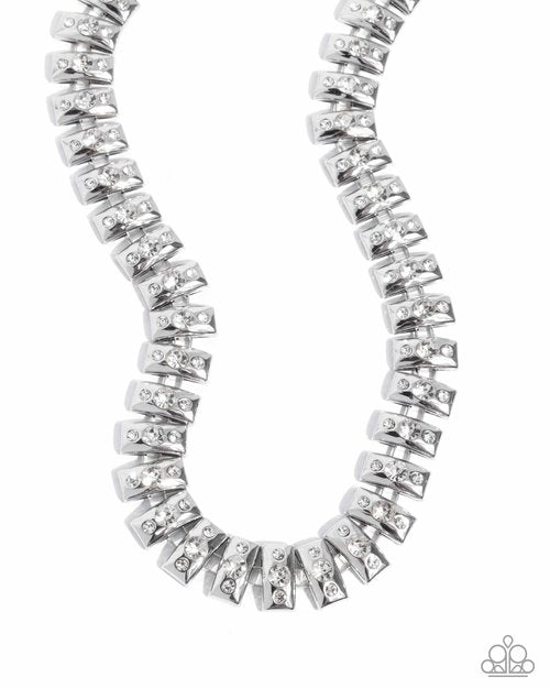 Officially Opulent - White - Paparazzi Necklace Image
