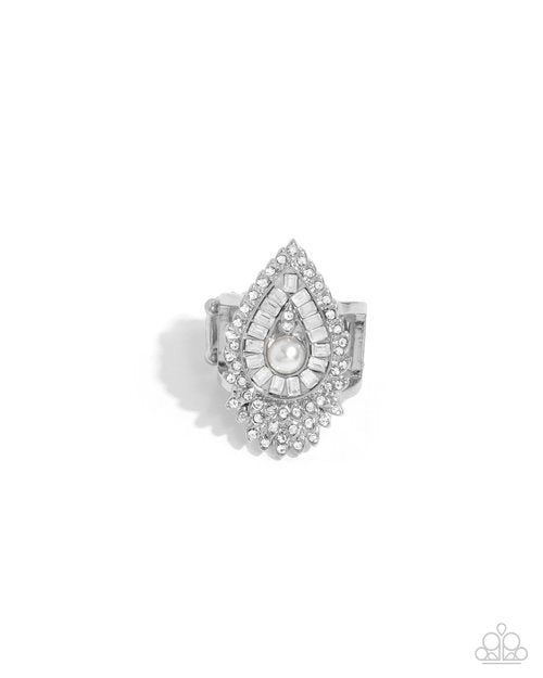 Consistent Charm - White - Paparazzi Ring Image