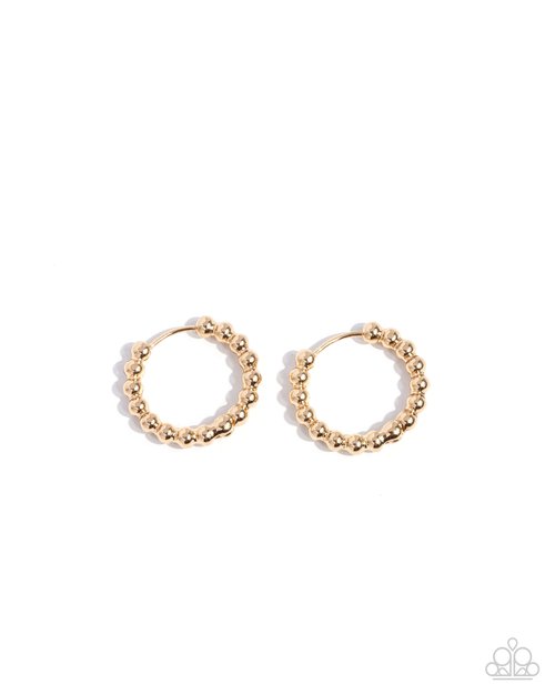 Darling Dance - Gold - Paparazzi Earring Image