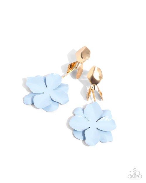 Malibu Moderato - Blue - Paparazzi Earring Image