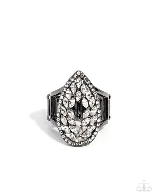 Lasting Luminescence - Black - Paparazzi Ring Image