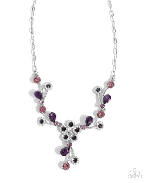 Blossom Queen - Purple - Paparazzi Necklace Image