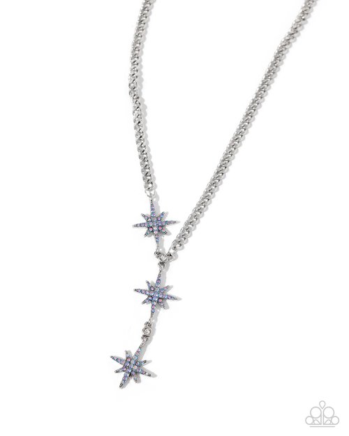 Stellar Story - Blue - Paparazzi Necklace Image