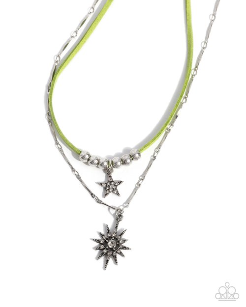 Stellar Sojourn - Green - Paparazzi Necklace Image