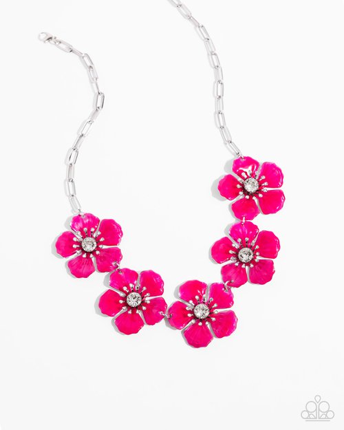 Eternal Efflorescence - Pink - Paparazzi Necklace Image