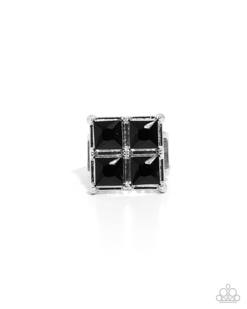 Window Whimsy - Black - Paparazzi Ring Image