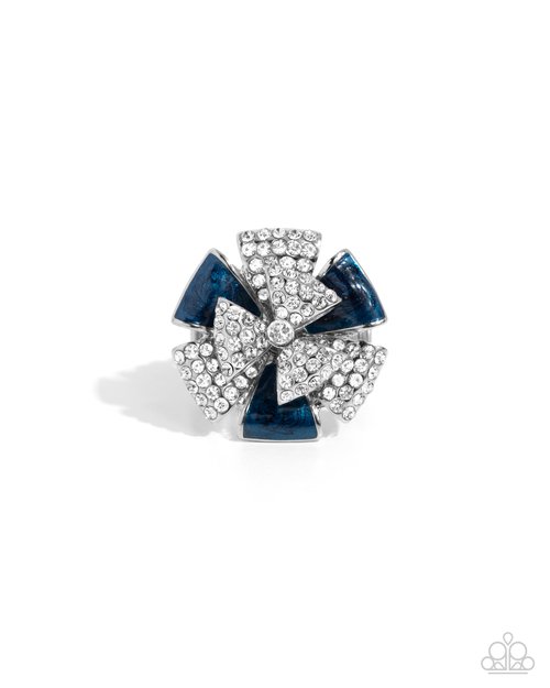Persuasive Pizzazz - Blue - Paparazzi Ring Image