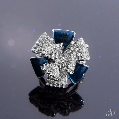 Persuasive Pizzazz - Blue - Paparazzi Ring Image