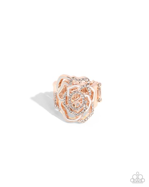 Repetitive Rose - Gold - Paparazzi Ring Image