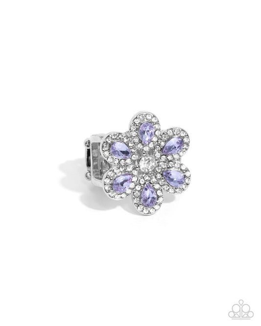 Petaled Promenade - Purple - Paparazzi Ring Image