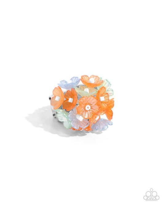 Corsage Celebration - Orange - Paparazzi Ring Image