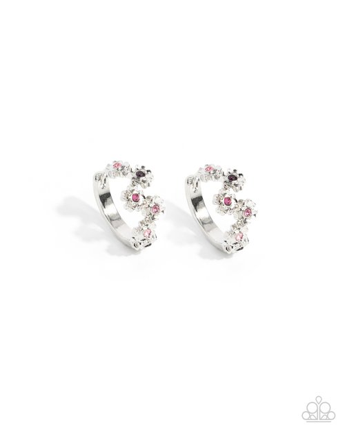 Budding Botanicals - Purple - Paparazzi Earring Image