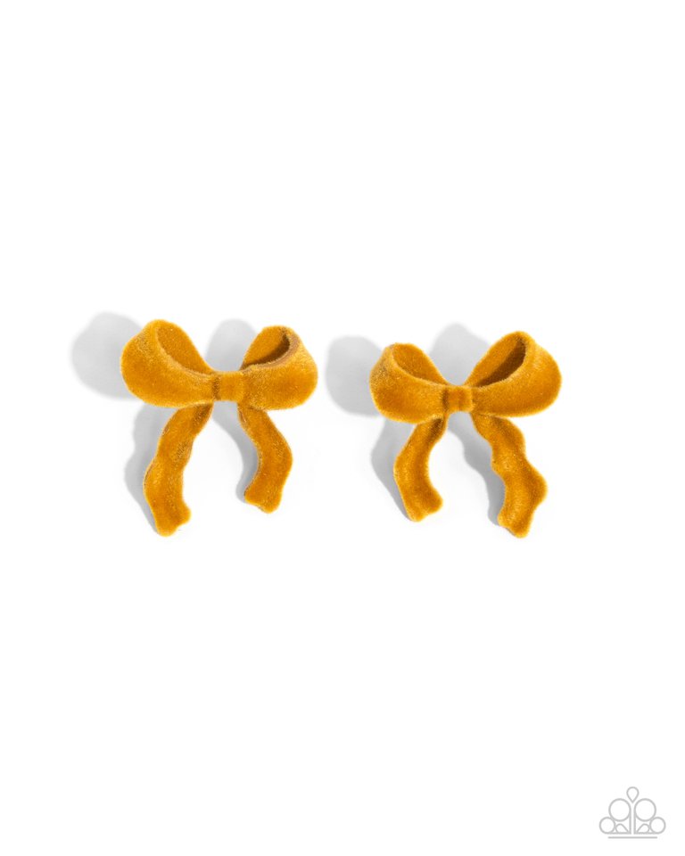 Dapper Dedication - Yellow - Paparazzi Earring Image