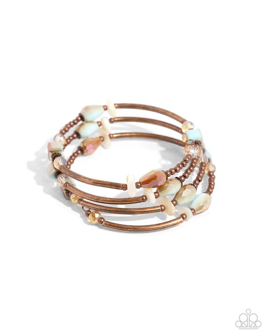 Multiple Choice - Copper - Paparazzi Bracelet Image