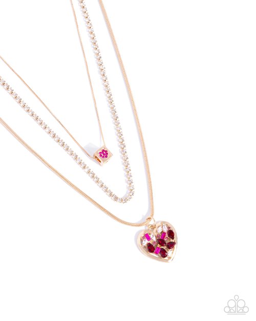 Seize the Sides - Gold - Paparazzi Necklace Image