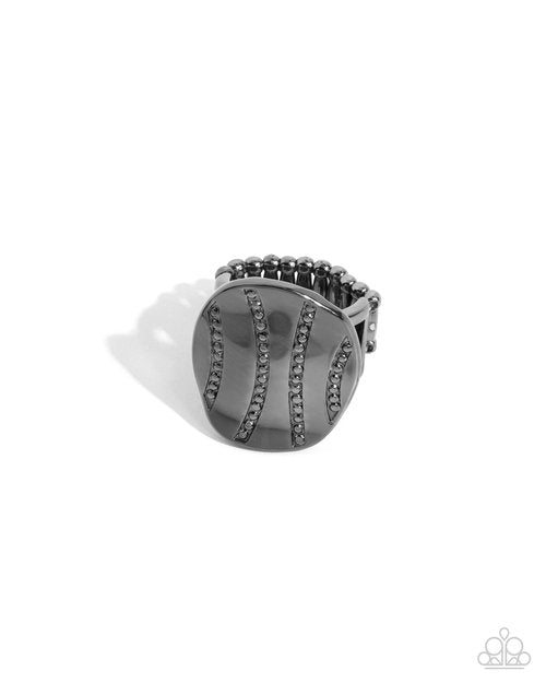 Daring Dots - Black - Paparazzi Ring Image